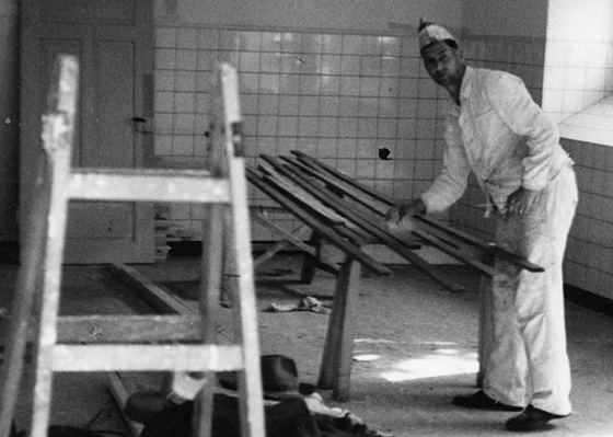 Robert Nitschké Senior bei der Arbeit