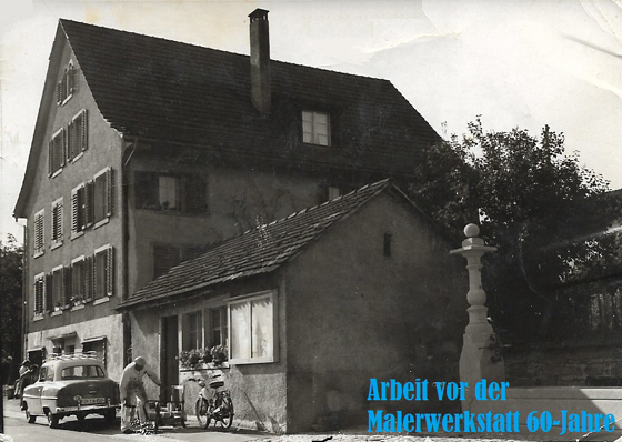 Die Malerwerkstatt um 1964